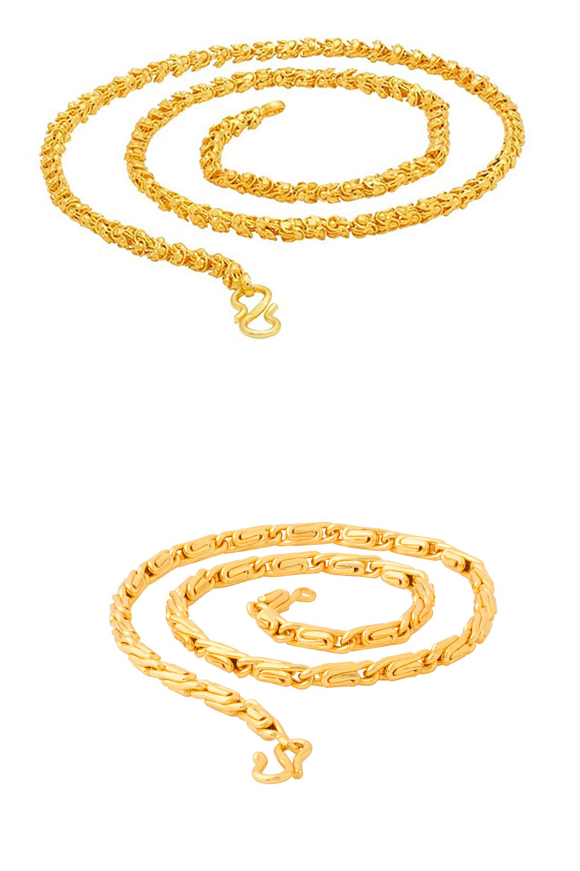 KRIMO Gold Plated Chain ( Set of 1 )