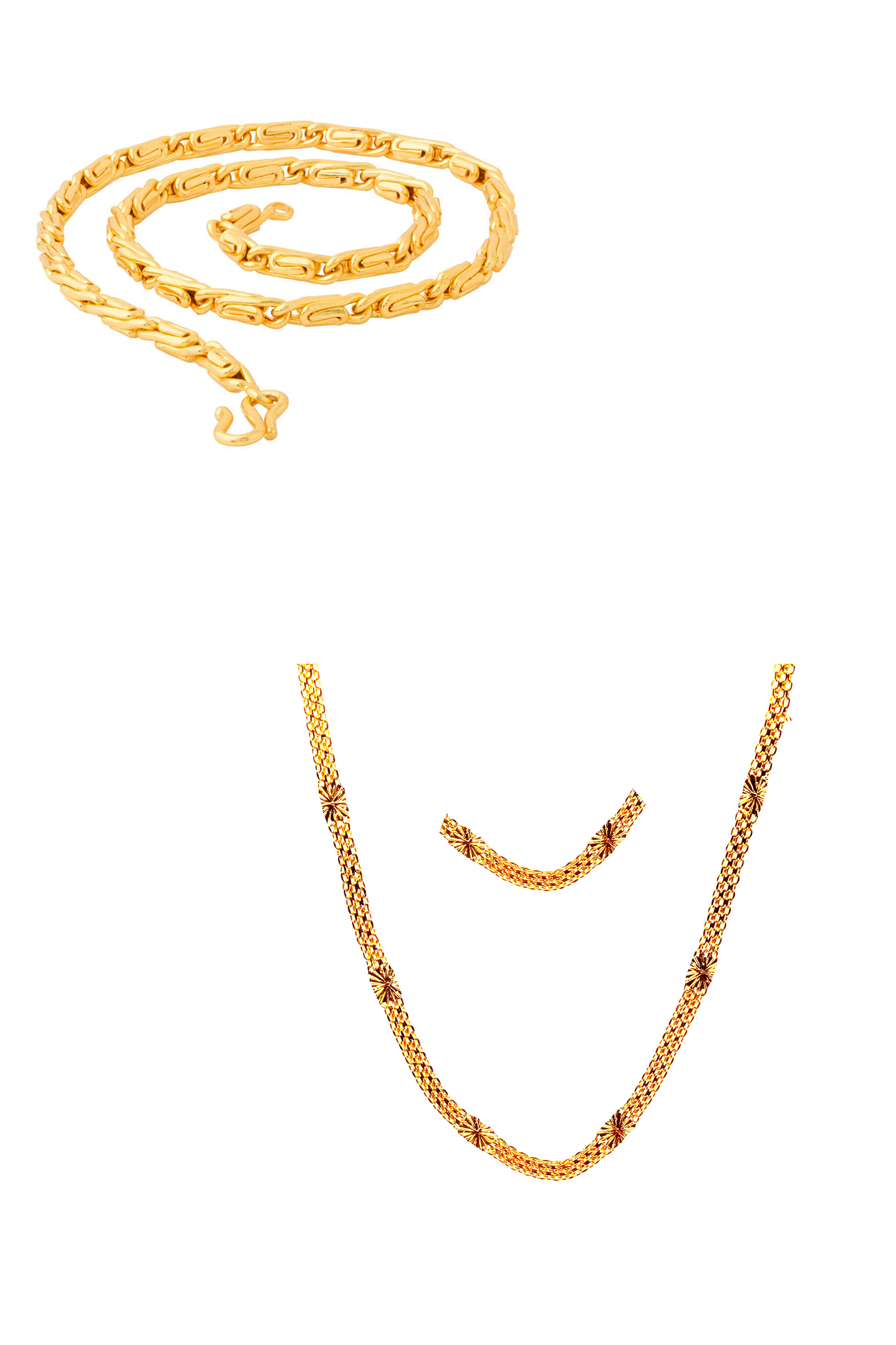 KRIMO Gold Plated Chain ( Set of 1 )