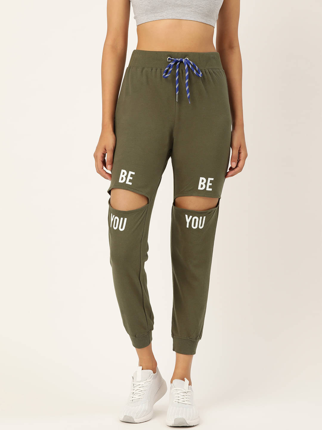     			The Dry State - Green Cotton Blend Women's Running Joggers ( Pack of 1 )