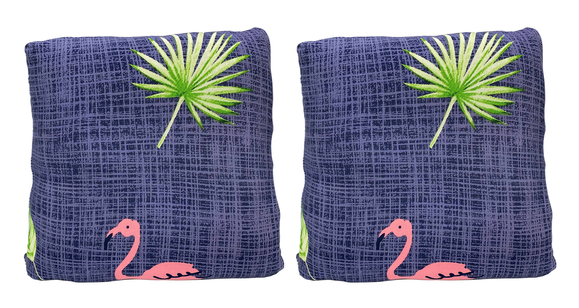    			House Of Quirk Set of 2 Polyester Cushion Covers 40X40 cm (16X16)