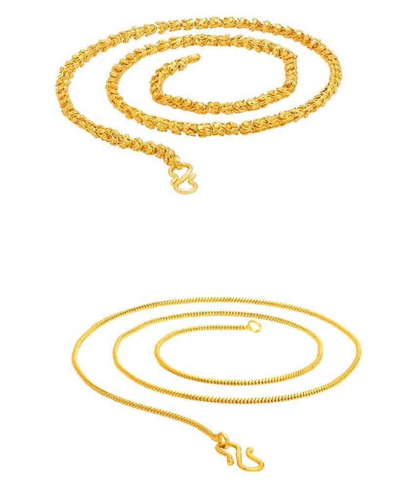 KRIMO Gold Plated Chain ( Set of 1 )