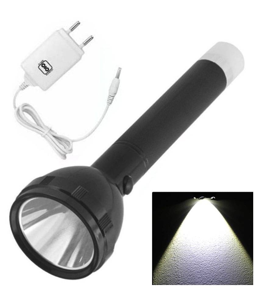     			RSA 2 in 1 Rechargeable Battery Waterproof 50W Light Led Flashlight Torch 50W Flashlight Torch - Pack of 1