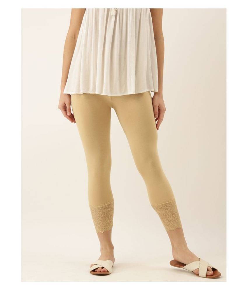     			Zebu Viscose Tights - Beige