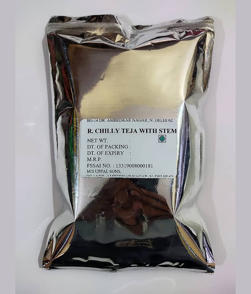 UPPAL SONS RED CHILLY TEJA WITH STEM 800 gm