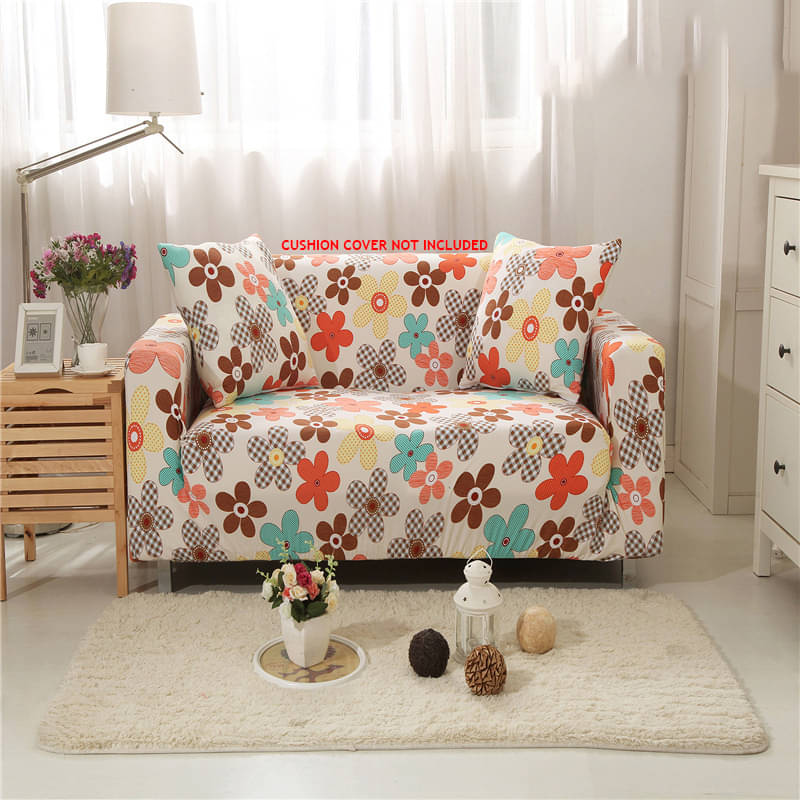 House Of Quirk 2 Seater Polyester Single Sofa Cover Set House Of Quirk 2 Seater Polyester Single Sofa Cover Set
