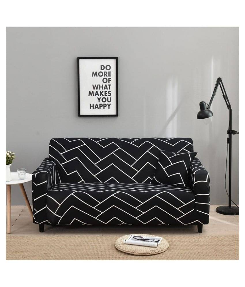     			House Of Quirk 2 Seater Polyester Single Sofa Cover Set