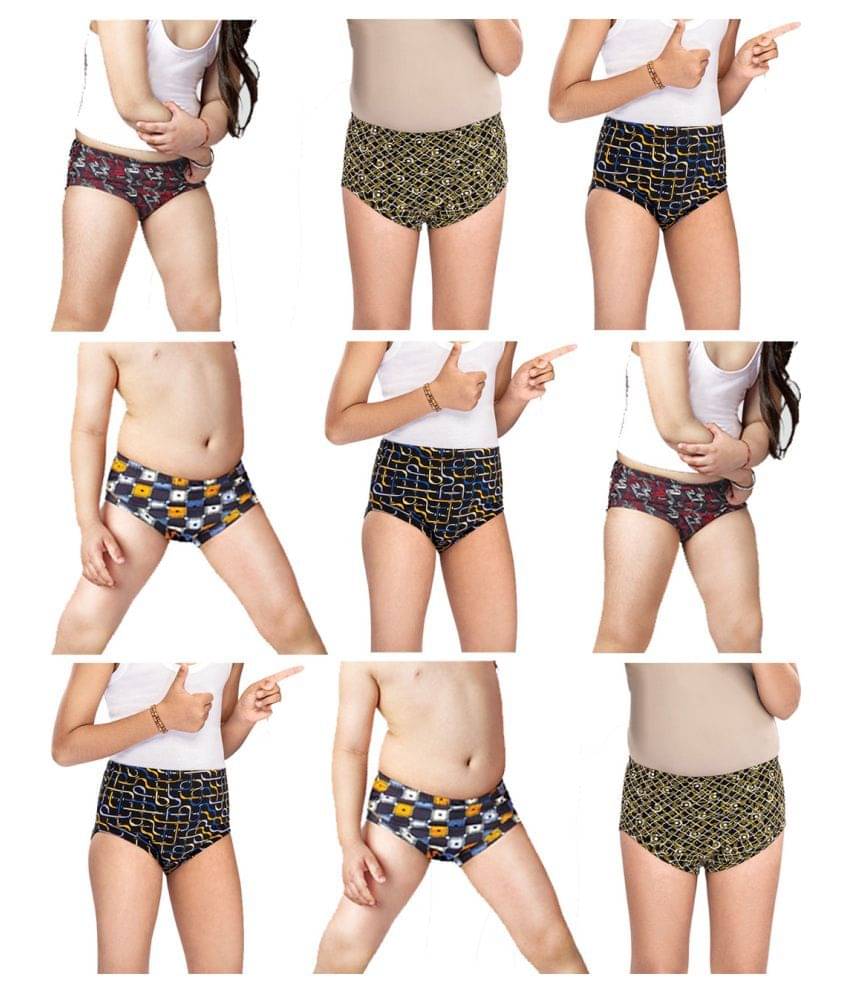 Dixcy Crazy Cotton Printed Multicolour Jetty/Panty/Underwear/ for Kids/Boys/Girls - Pack of 9     			Dixcy Crazy Cotton Printed Multicolour Jetty/Panty/Underwear/ for Kids/Boys/Girls - Pack of 9