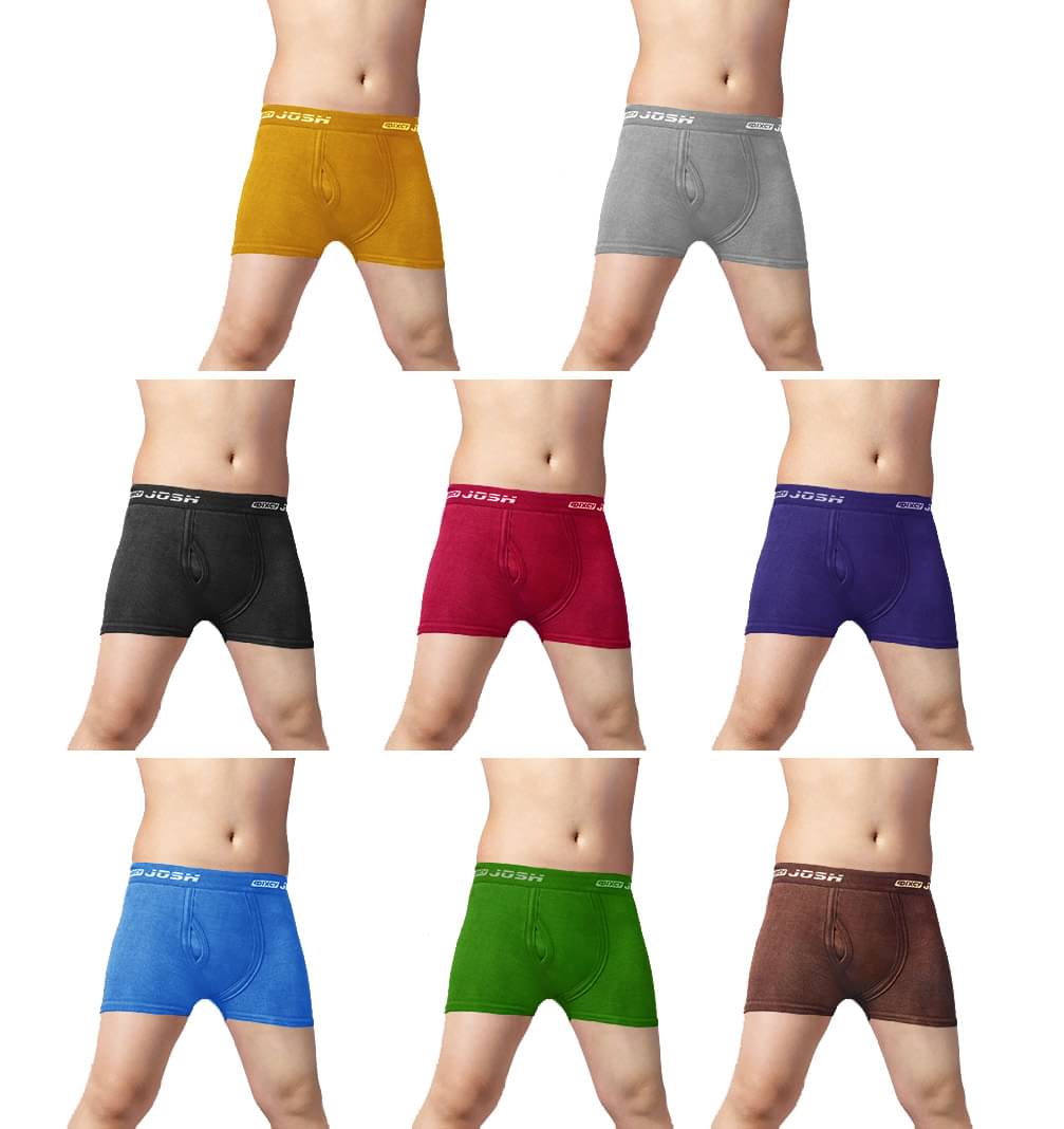 Dixcy Josh ICD Cotton Solid/Plain Multicolour Trunk/Bloomer/Underwear/ for Kids/Boys - Pack of 8 Dixcy Josh ICD Cotton Solid/Plain Multicolour Trunk/Bloomer/Underwear/ for Kids/Boys - Pack of 8