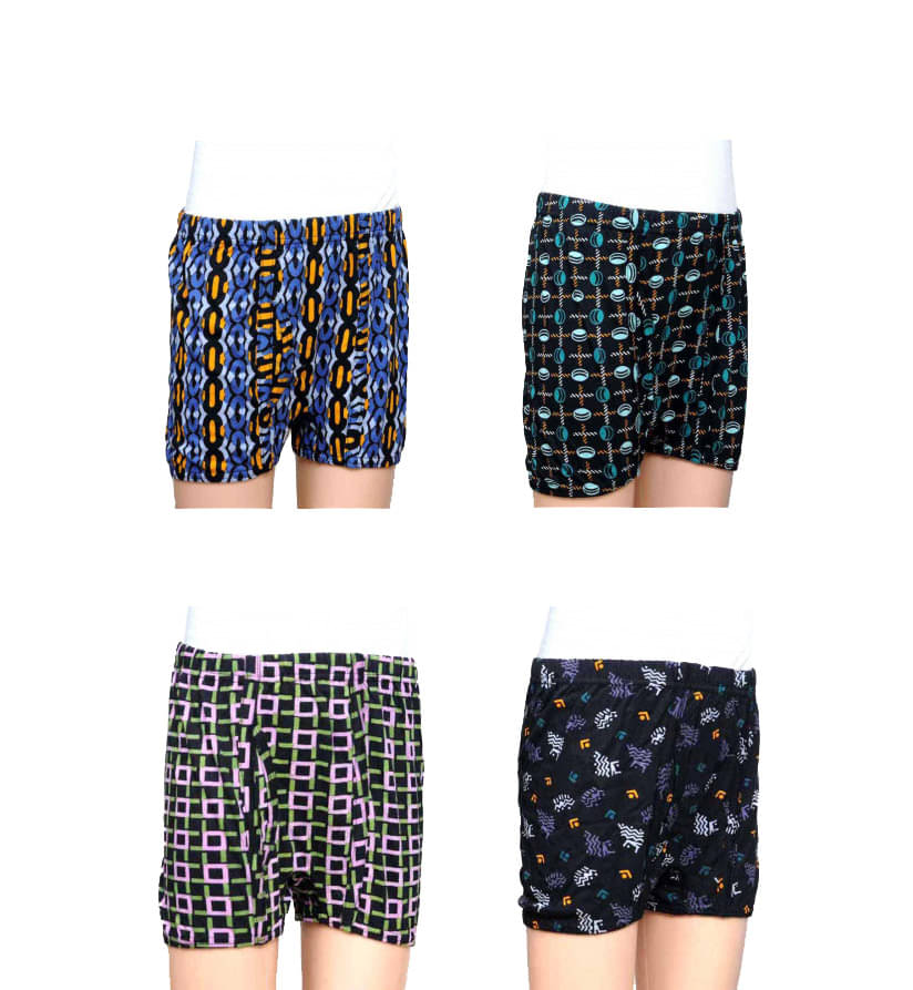 Dixcy Scott Crazy Cotton Printed Multicolour Trunk/Bloomer/Underwear/ for Kids/Boys/Girls - Pack of 4 Dixcy Scott Crazy Cotton Printed Multicolour Trunk/Bloomer/Underwear/ for Kids/Boys/Girls - Pack of 4