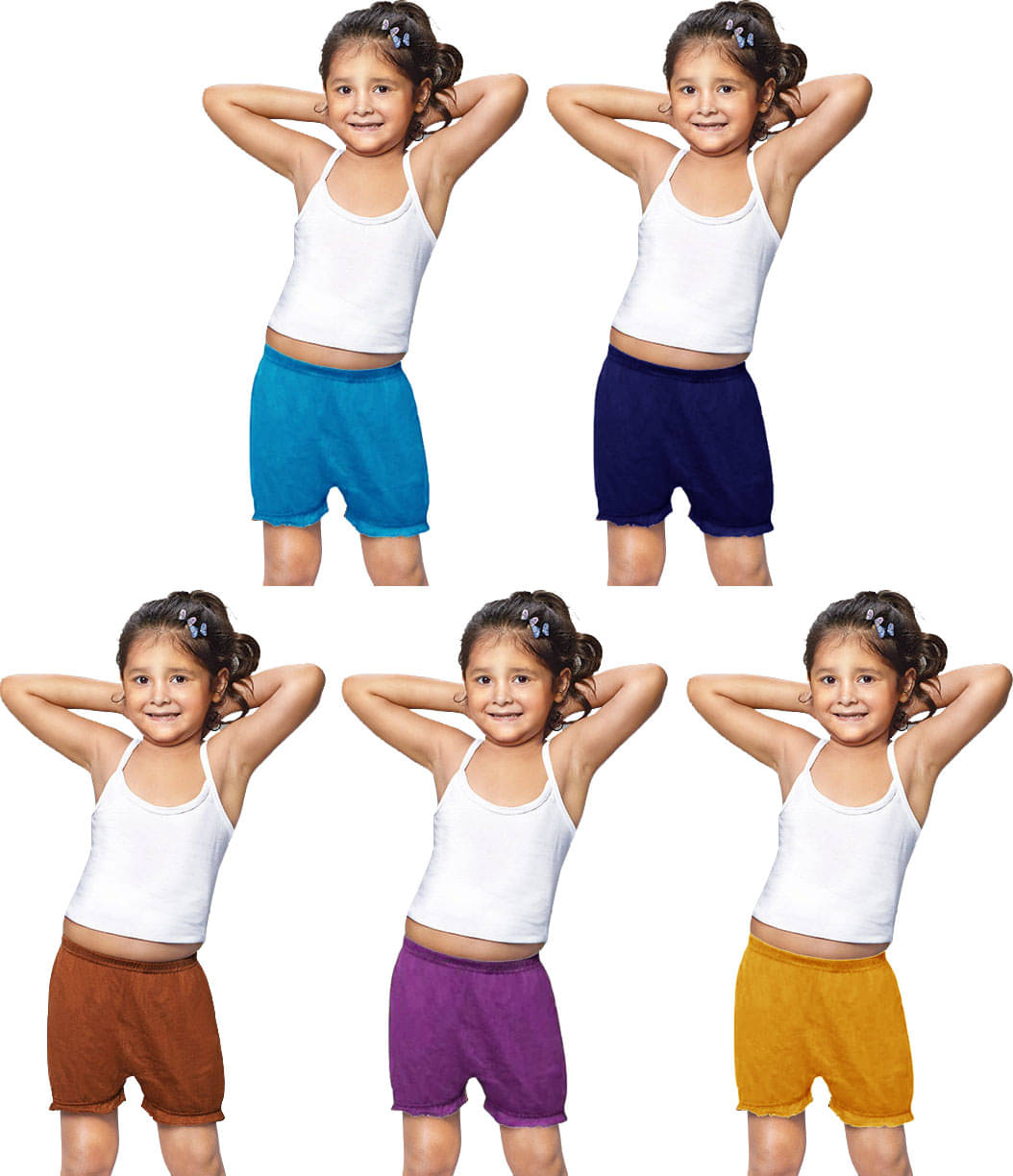     			dixcy josh - Multi Cotton Girls Bloomers ( Pack of 5 )