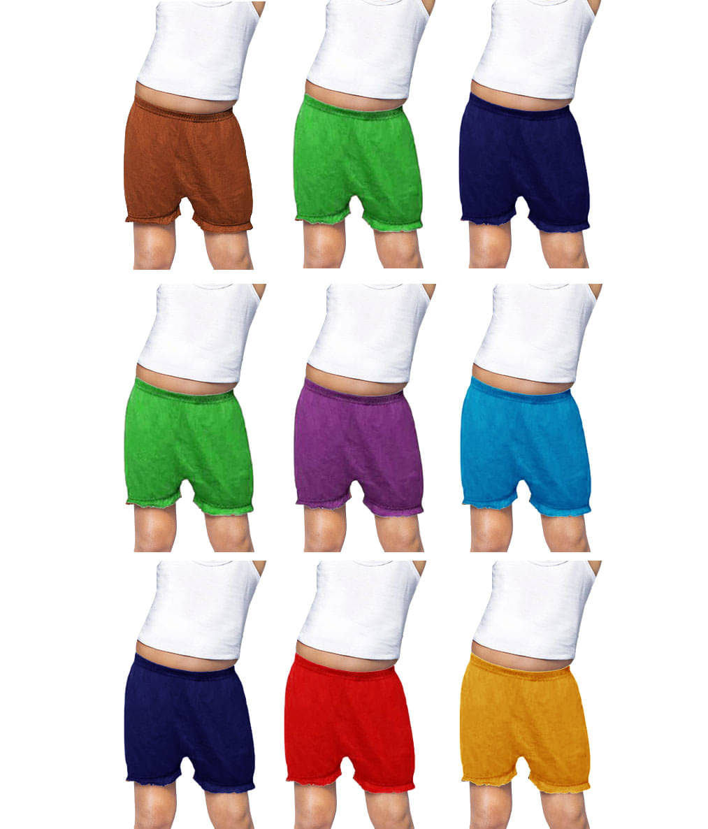     			dixcy josh - Multi Cotton Girls Bloomers ( Pack of 9 )
