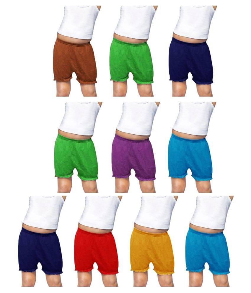     			dixcy josh - Multi Cotton Girls Bloomers ( Pack of 10 )