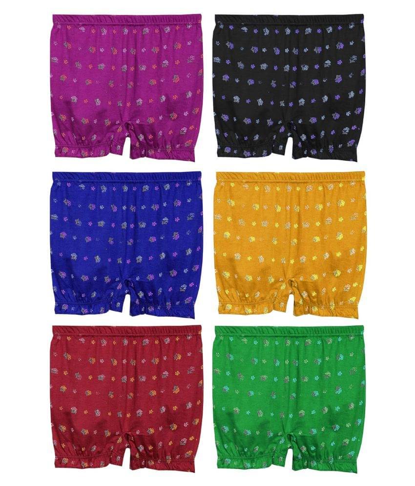     			dixcy josh - Multi Cotton Girls Bloomers ( Pack of 6 )