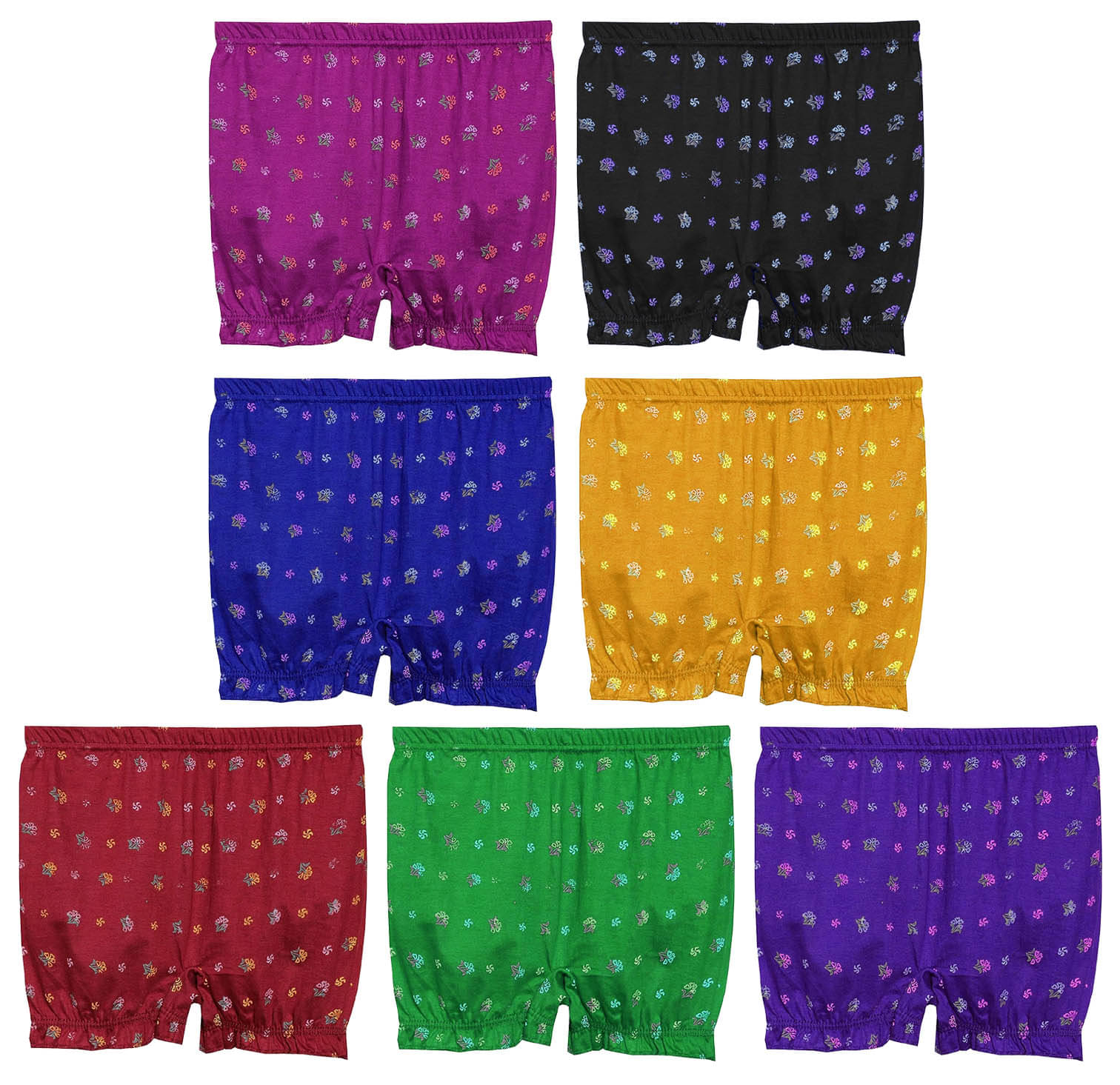     			dixcy josh - Multi Cotton Girls Bloomers ( Pack of 7 )