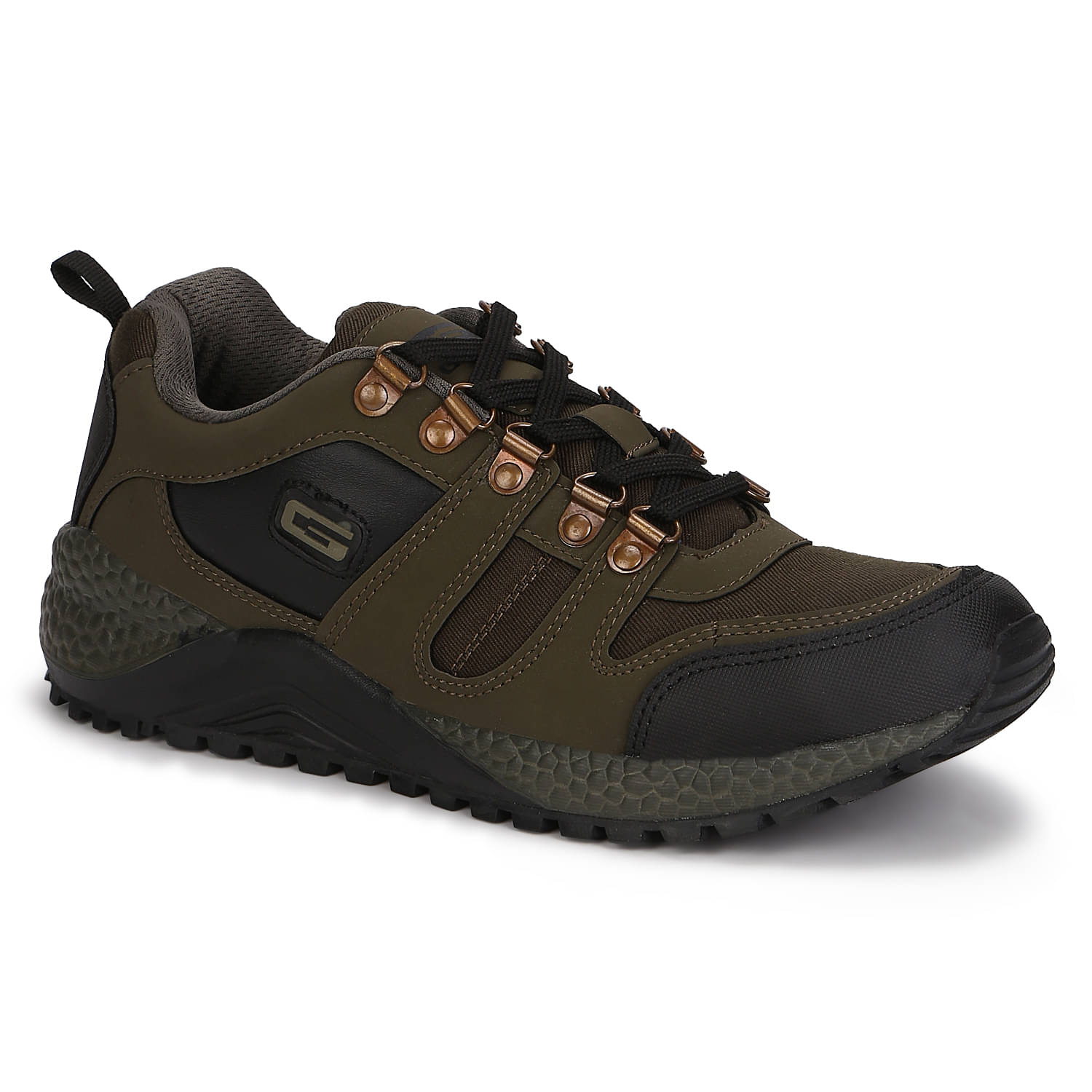     			GOLDSTAR Olive Running Shoes