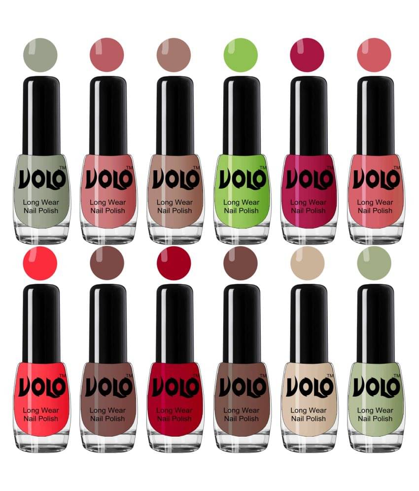 VOLO True Wear High Gloss Impresso Nail Polish Sets of 12  Multi Glossy 60 mL     			VOLO True Wear High Gloss Impresso Nail Polish Sets of 12  Multi Glossy 60 mL