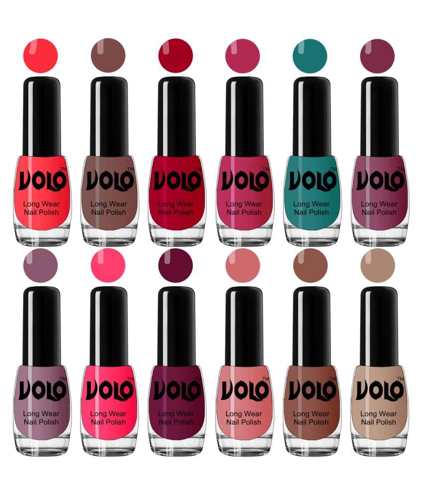VOLO True Wear High Gloss Impresso Nail Polish Sets of 12  Multi Glossy 60 mL     			VOLO True Wear High Gloss Impresso Nail Polish Sets of 12  Multi Glossy 60 mL