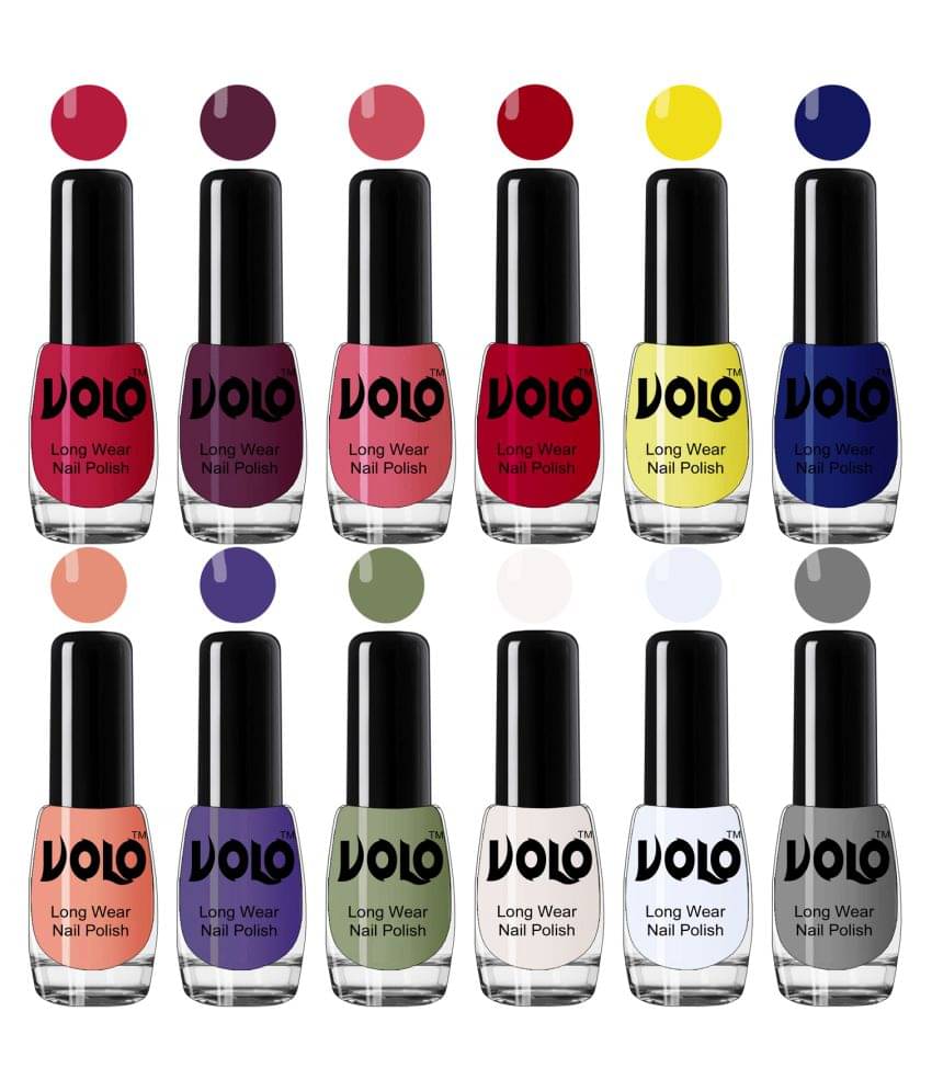 VOLO True Wear High Gloss Impresso Nail Polish Sets of 12  Multi Glossy 60 mL     			VOLO True Wear High Gloss Impresso Nail Polish Sets of 12  Multi Glossy 60 mL