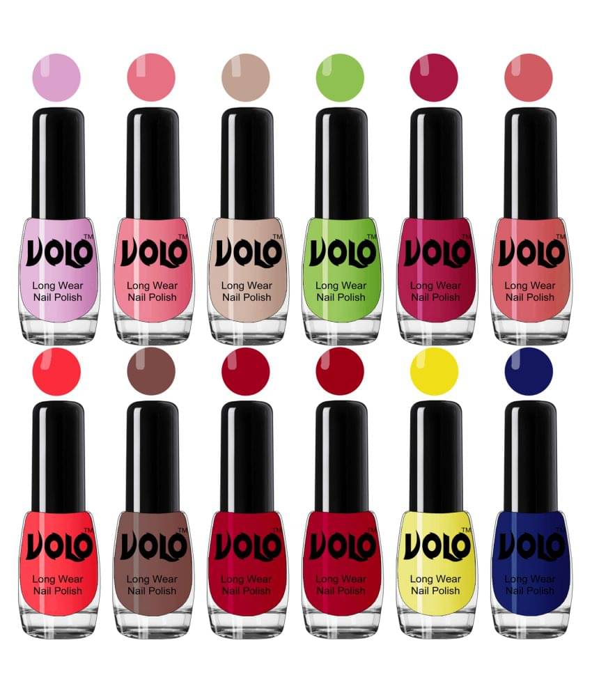 VOLO True Wear High Gloss Impresso Nail Polish Sets of 12  Multi Glossy 60 mL     			VOLO True Wear High Gloss Impresso Nail Polish Sets of 12  Multi Glossy 60 mL