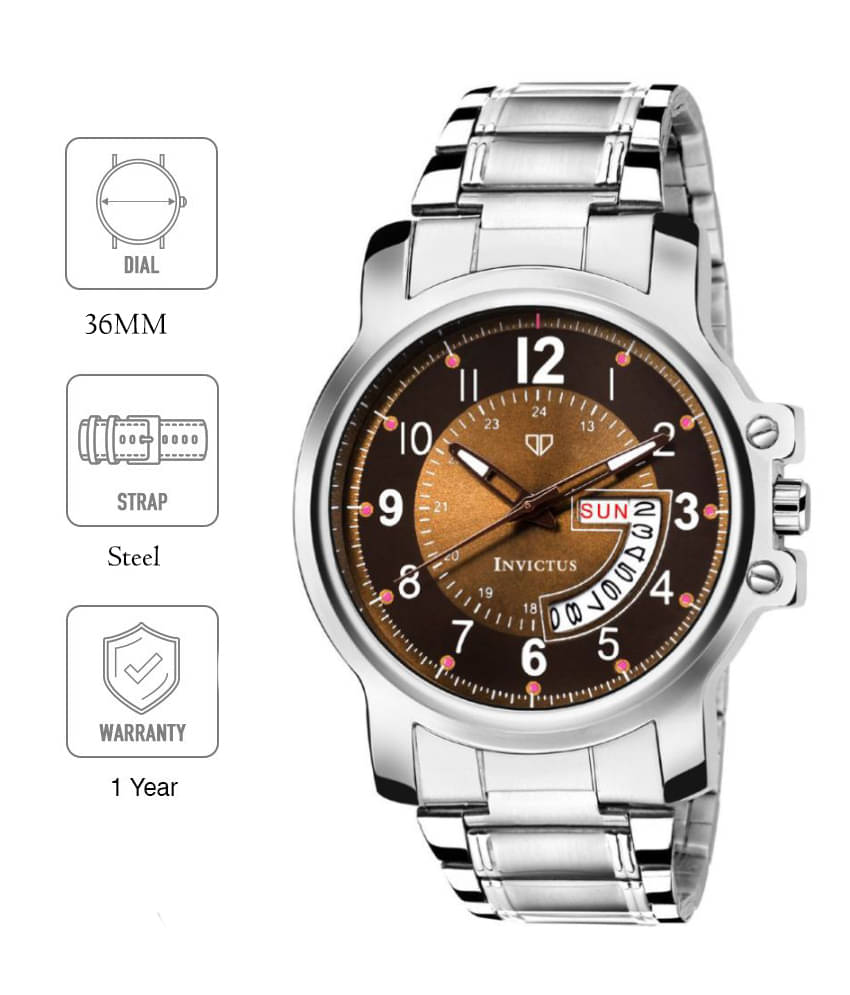     			Walrus Day & Date Metal Analog Men's Watch