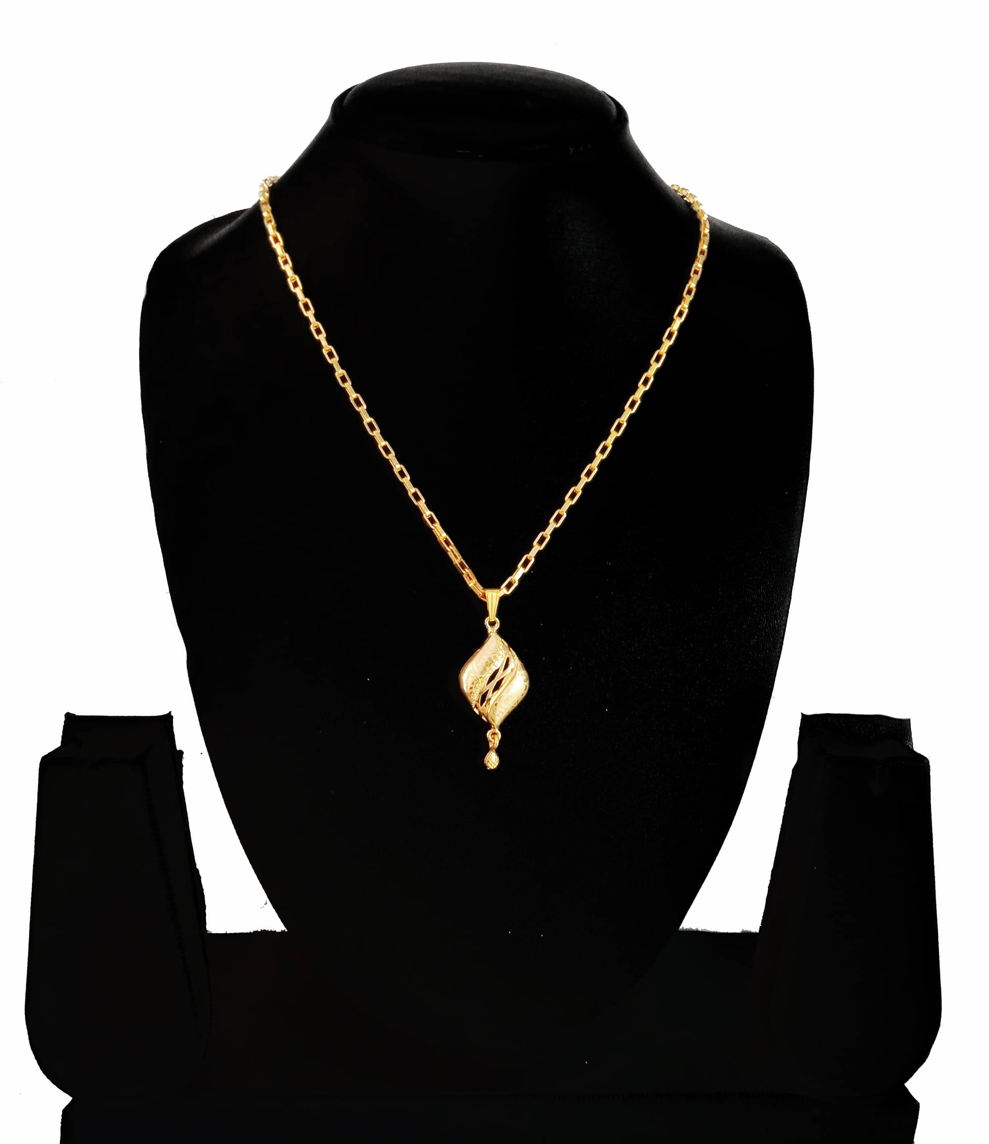     			KRIMO GOLD PLATED PENDANT AND CHAIN FOR GIRL or women-100378