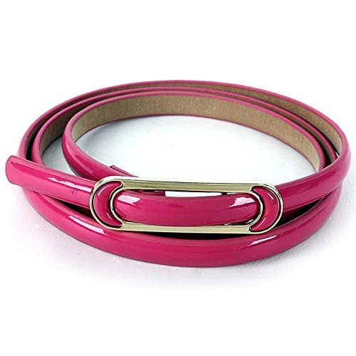 Liv Pink Leather Casual Belt