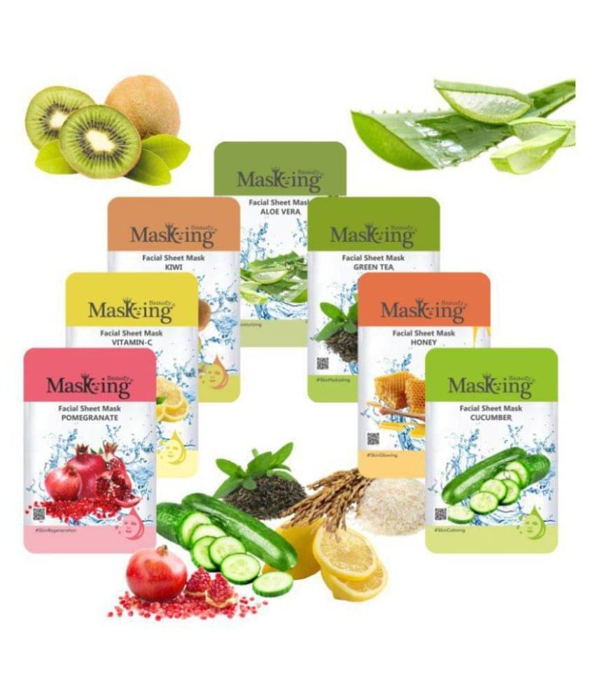     			Masking - Fairness Sheet Mask for All Skin Type (Pack of 7)