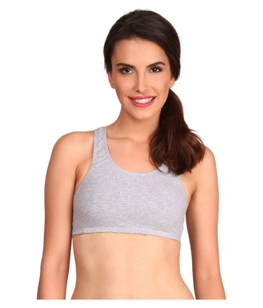     			Jockey Cotton Racerback bra - Grey