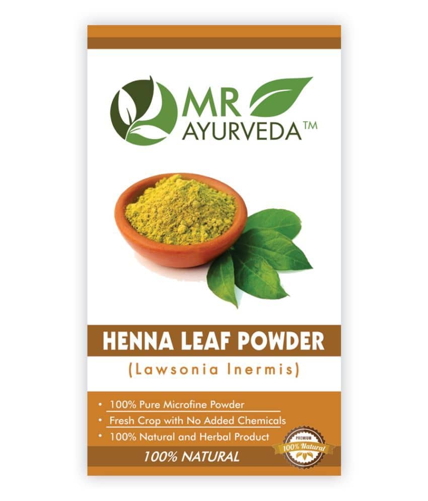 MR Ayurveda 100% Natural and Fresh Henna Mehendi Powder Organic Henna 100 g