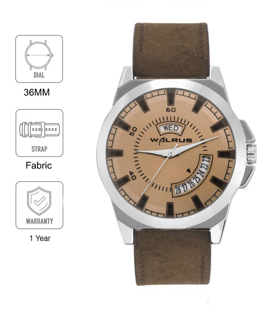    			Walrus WWM-LWS-090907 Fabric Analog Men's Watch