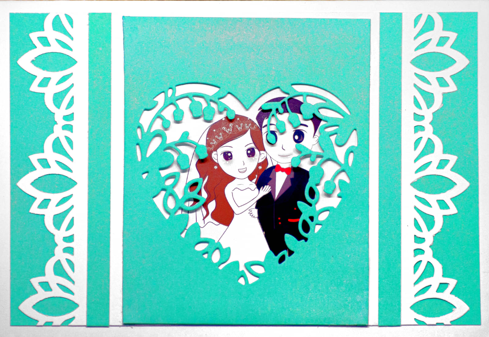 AanyaCentric Handmade Green Greeting Card for Husband Wife Boyfriend Girlfriend Lover AanyaCentric Handmade Green Greeting Card for Husband Wife Boyfriend Girlfriend Lover