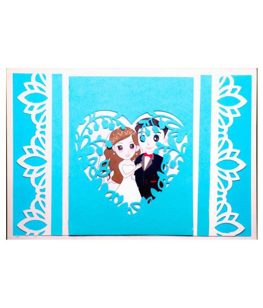 AanyaCentric Handmade Sky Blue Greeting Card for Husband Wife Boyfriend Girlfriend Lover AanyaCentric Handmade Sky Blue Greeting Card for Husband Wife Boyfriend Girlfriend Lover