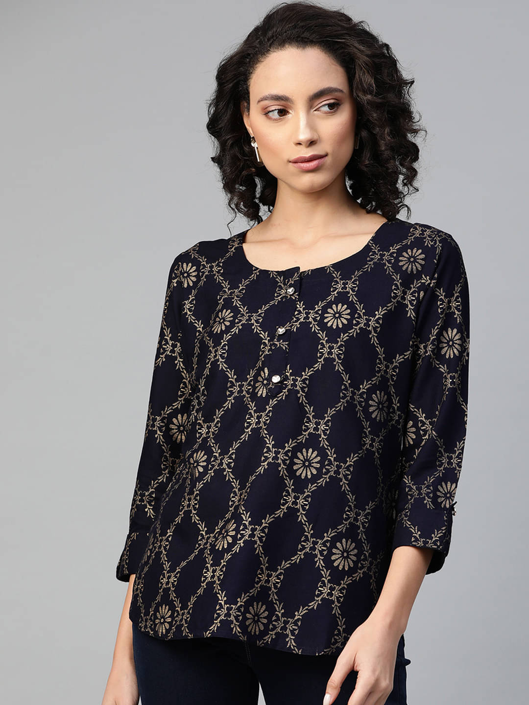 HIGHLIGHT FASHION EXPORT - Black Viscose Women's Tunic ( Pack of 1 ) HIGHLIGHT FASHION EXPORT - Black Viscose Women's Tunic ( Pack of 1 )