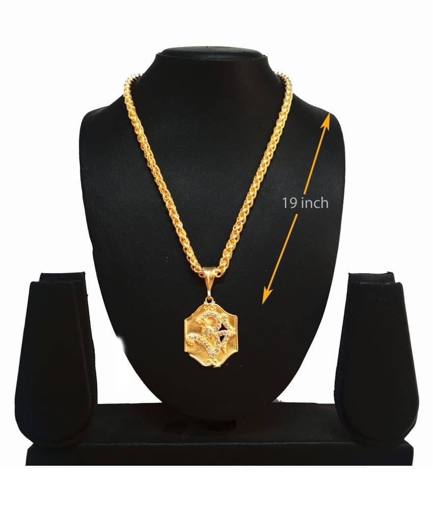     			KRIMO GOLD PLATED PENDANT AND CHAIN FOR MEN OR BOYS-100368