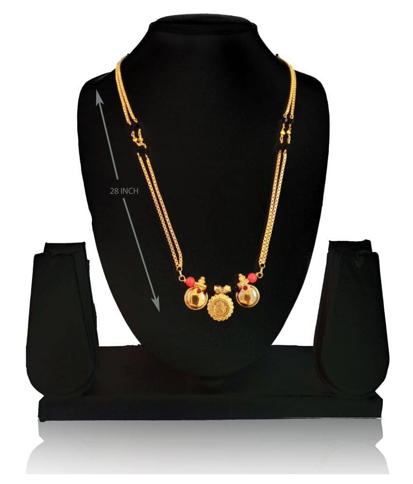KRIMO Gold Plated Letest & Designer Mangalsutra For Women-100381 KRIMO Gold Plated Letest & Designer Mangalsutra For Women-100381
