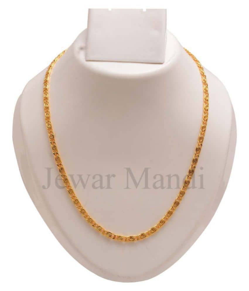 Jewar Mandi Gold Plated Chain ( Set of 1 )