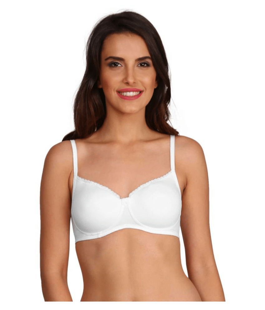 Jockey Cotton T-Shirt Bra - White Jockey Cotton T-Shirt Bra - White