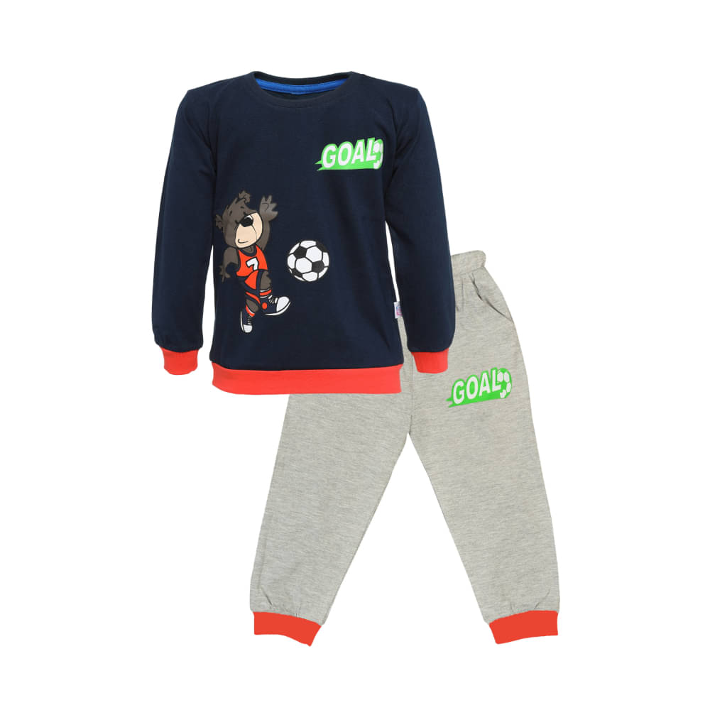     			CATCUB Unisex for Baby Cotton Tops & Bottoms Sets ( Navy )