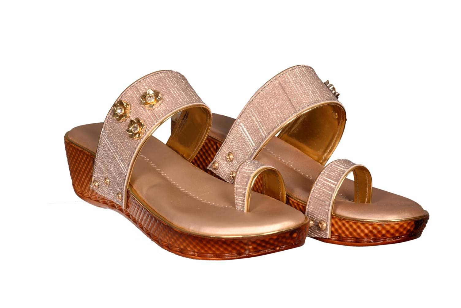     			Footprints - Brown Women's Slip On Heels