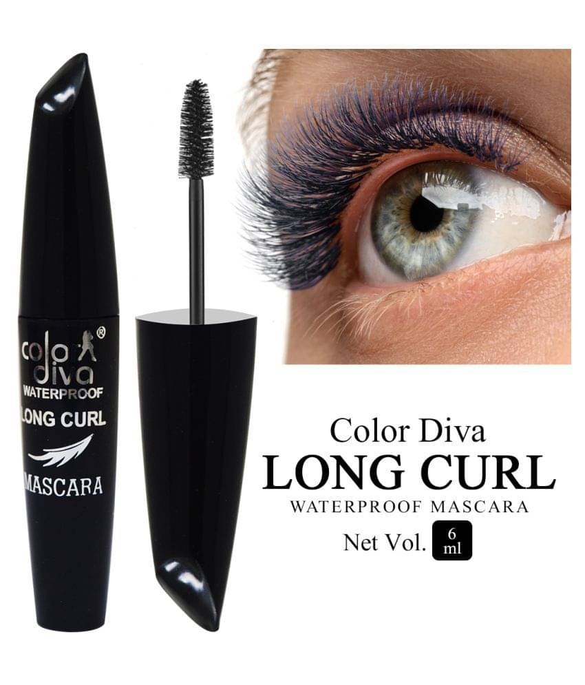     			Color Diva Eye Mascara, Water Resistant, Long-Lasting, Black, Shade-104, 6ml