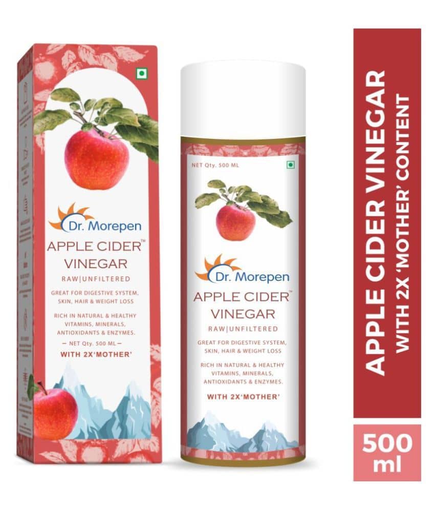 Dr. Morepen Apple Cider Vinegar with Vitamins & Minerals Helps in Weight Loss (500 ml)