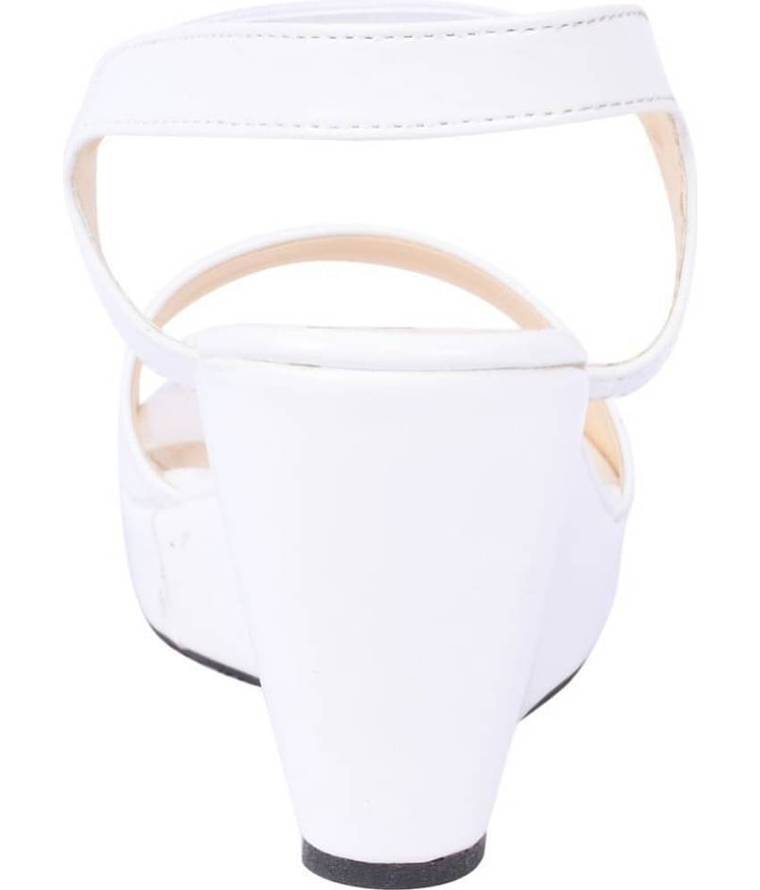 Feel It - White Women's Wedges Heels