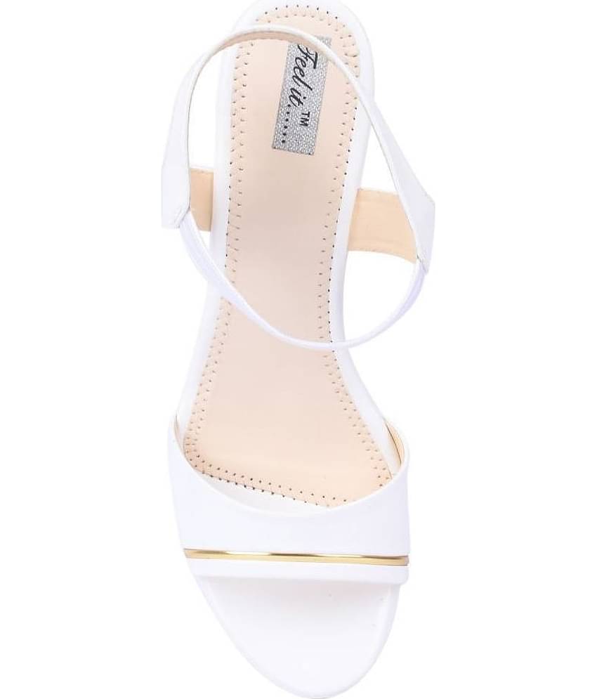 Feel It - White Women's Wedges Heels