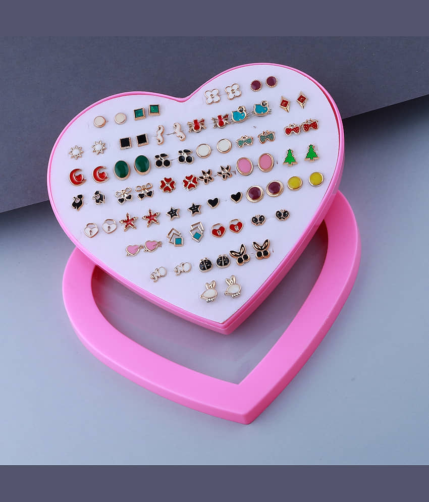 Stud Earring Delicate look Stud Earring Set of 36 for Women girl - Earrings | Buy online on ZillyBuy