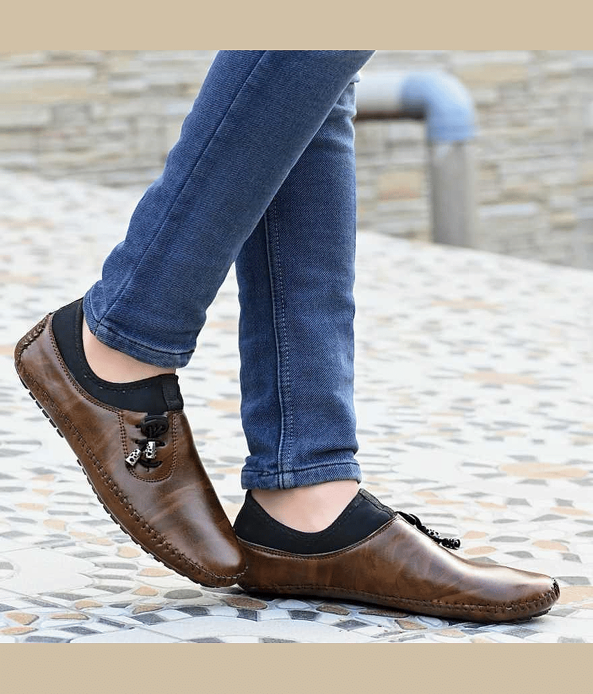 K' Footlance Brown Loafers - Formal Shoes | Buy online on ZillyBuy