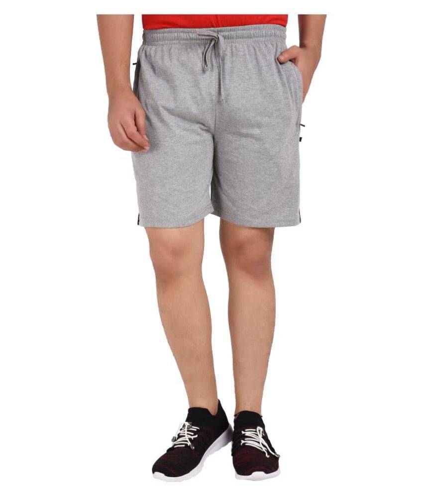     			Neo Garments Grey Shorts PACK OF 1. (PLUS SIZES FROM : M TO 7XL).