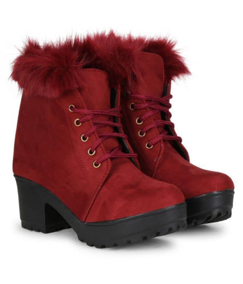 Commander Maroon Ankle Length Chukka Boots