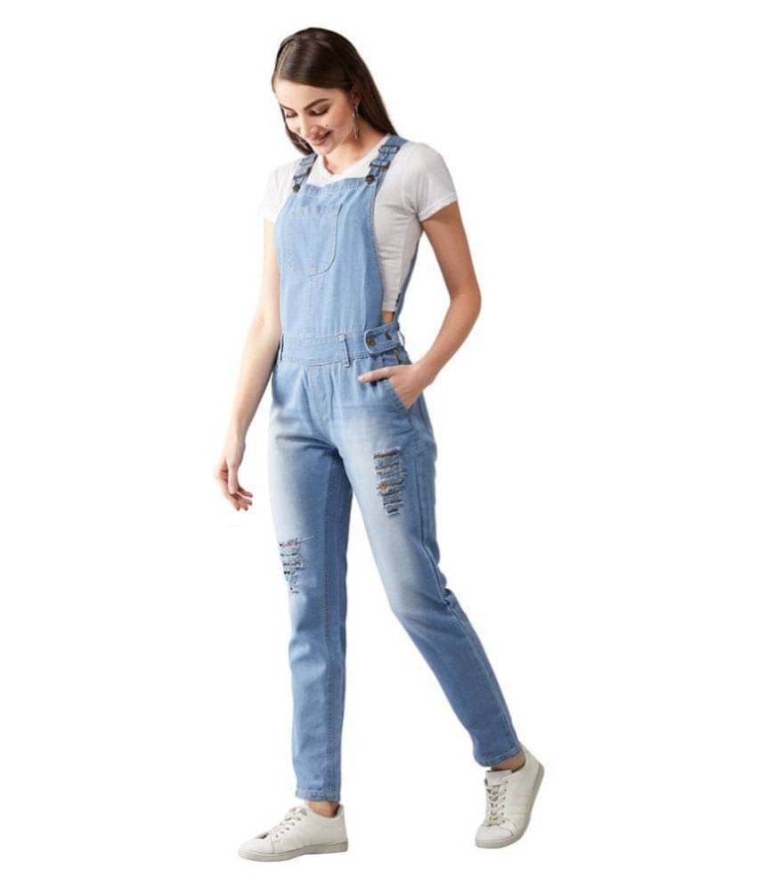     			Dolce Crudo Denim Jeans Dungarees - Blue