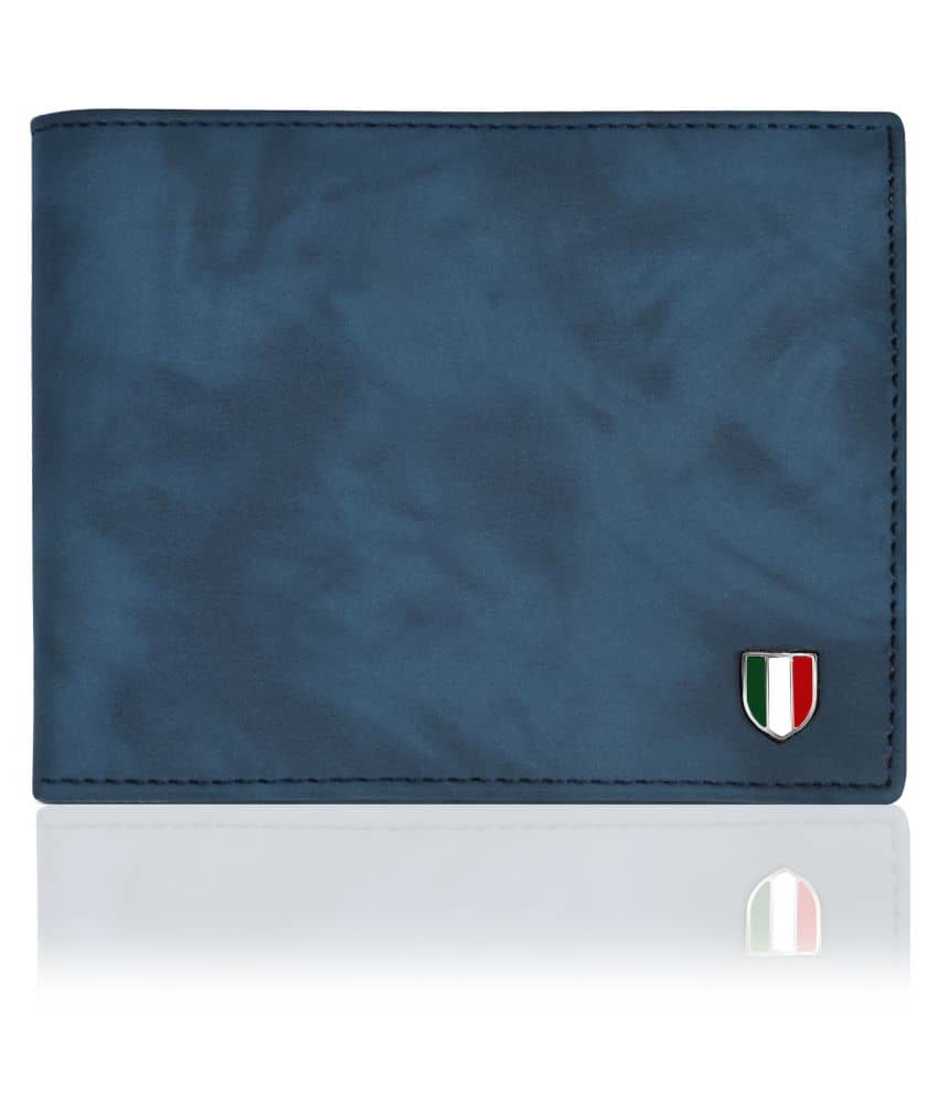 GIOVANNY - Blue Faux Suede Men's Regular Wallet ( Pack of 1 ) - Handbags | Buy online on ZillyBuy