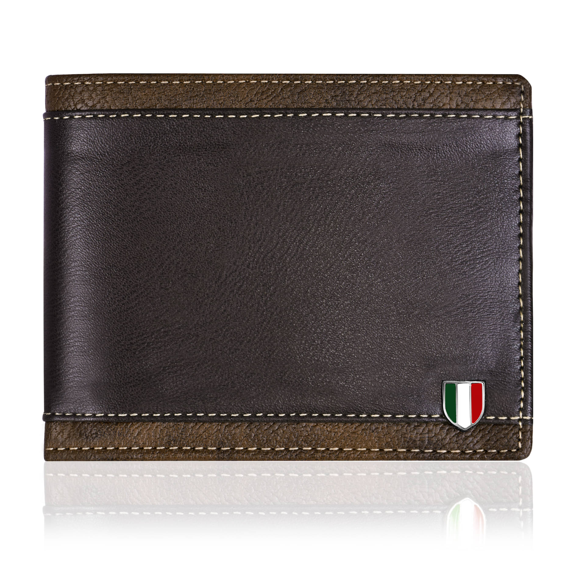     			GIOVANNY Faux Leather Brown Casual Regular Wallet (Men's Purse)